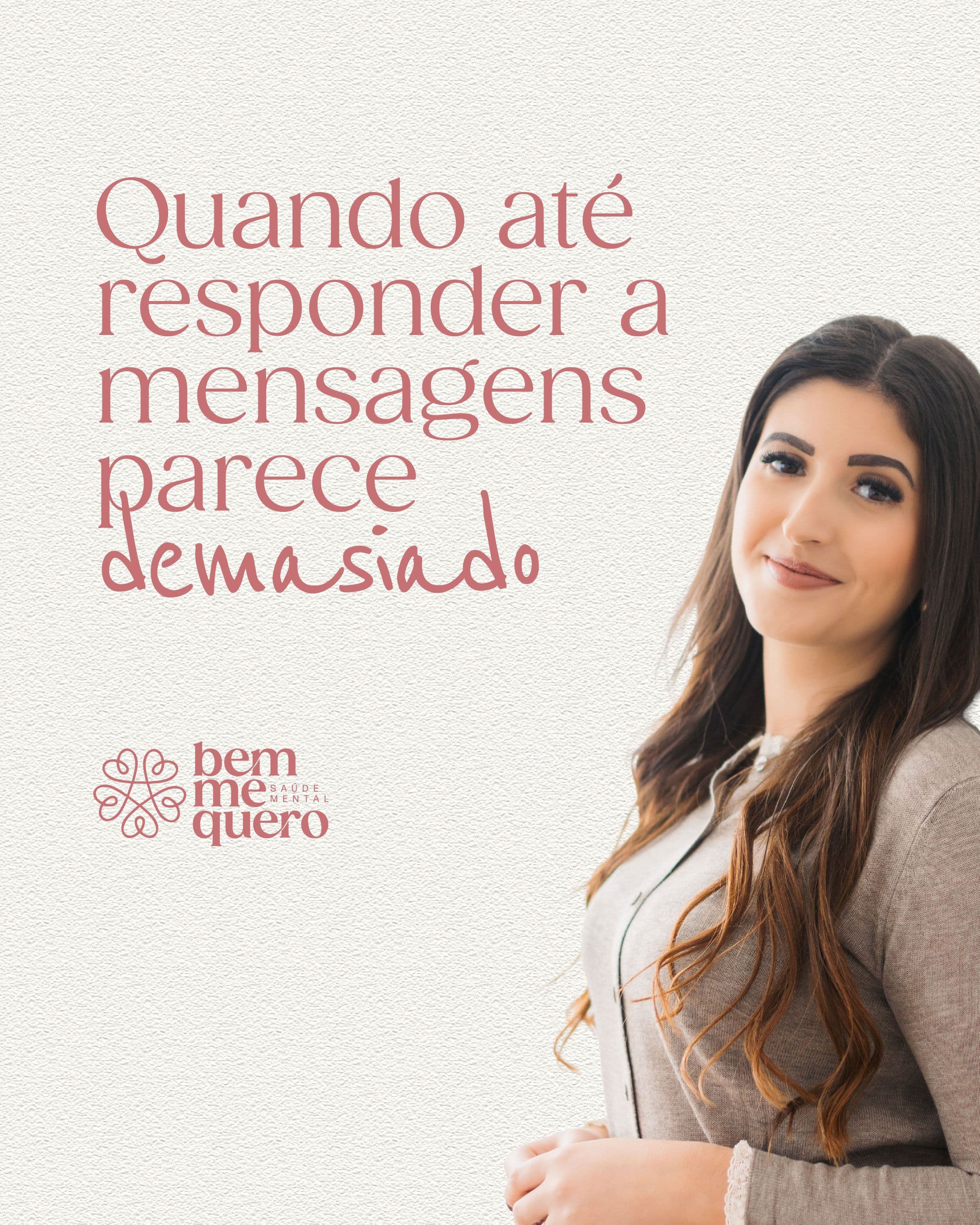 Quando até responder a mensagens parece demasiado