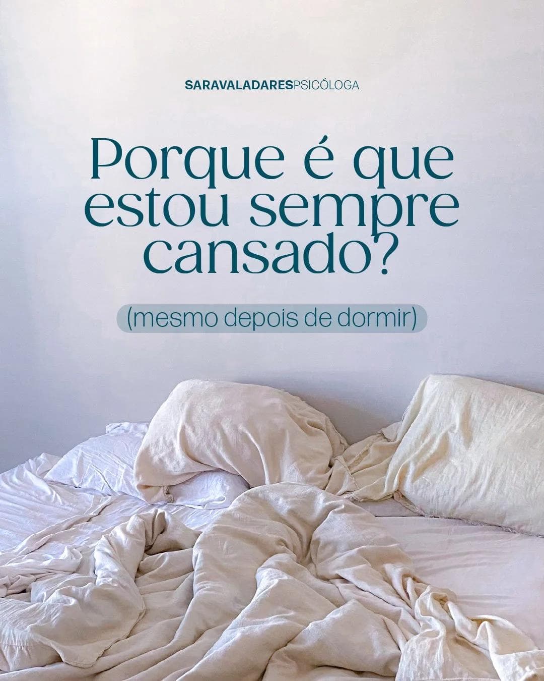 Porque é que estou sempre cansado (mesmo depois de dormir)?
