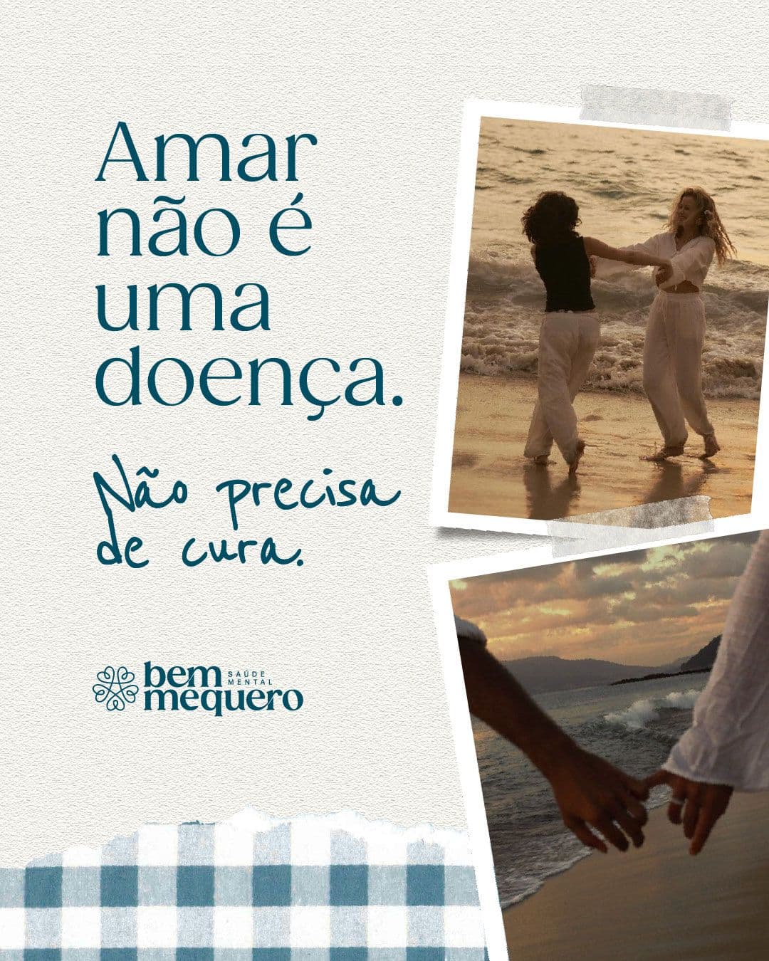 Amar não é uma doença. Não precisa de cura.
